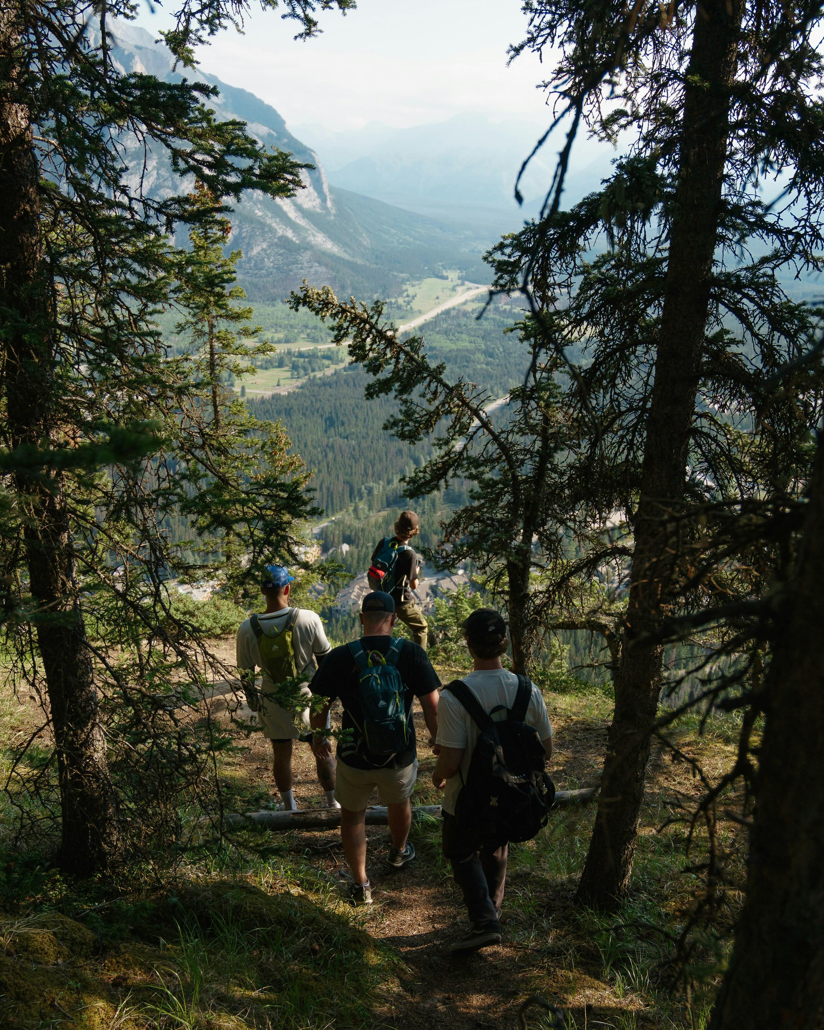 Männer auf Wanderung
